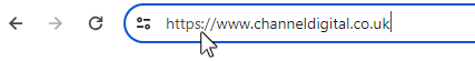 Browser address bar showing https in use