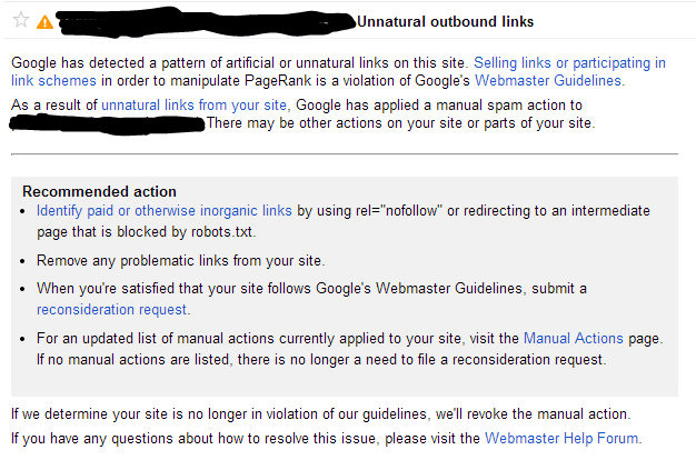 Unnatural Outbound Links